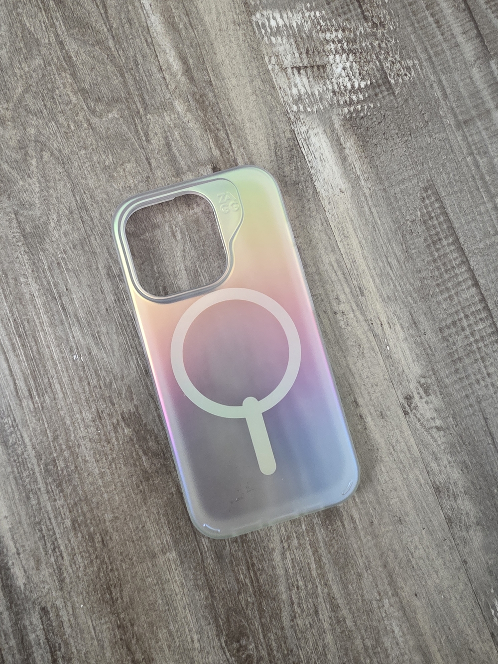 Iridescent MagSafe Compatible Phone Case - Clear Rainbow Finish